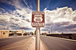 Historic route 66 route sign Historic route 66 route sign