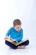 reading a book