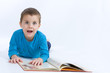 reading a book