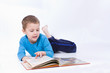 reading a book