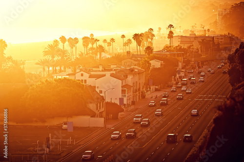 Photo: Sunset at Santa Monica, California Sunset at Santa Monica, California