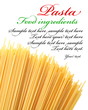 Italian pasta on a white background.