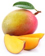 Mango with slices