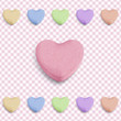 Sfondo con caramelle a cuore -Candy heart background