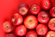 background with fresh red apples background with fresh red apples