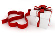 3d red valentine heart ribbon 3d red valentine heart ribbon