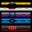 Editable website vector buttons