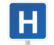 hôpital - panneau