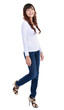 Photo: attractive young girl posing walking attractive young girl posing walking