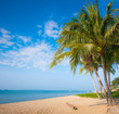 blue sky on sea