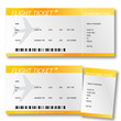 Vektor: Billet d'avion - boarding pass Billet d'avion - boarding pass