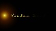 Text mit Licht - Vielen Dank