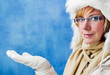 Pretty woman in winter clothing