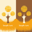 Set of two Nature backgrounds Set of two Nature backgrounds