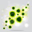 Ecological background with flying background Ecological background with flying background