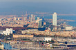 Aerial view of Barcelona from Montjuic