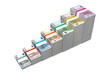 Illustration: Euro Banknotes Ramp 5 - 500 Euro Banknotes Ramp 5 - 500