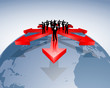 Vektor: internationales Netzwerk internationales Netzwerk