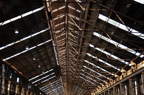 Photo: the roof of the factory the roof of the factory
