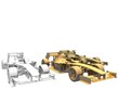 Illustration: Golden Silver Bronze Race Car 14 Golden Silver Bronze Race Car 14