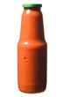Glass bottle of tomato puree