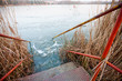 Frozen lake