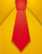Vector  red tie illustration