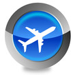 Vektor: Airplain button Airplain button