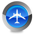 Vektor: Airplain button Airplain button
