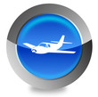 Vektor: Airplain button Airplain button