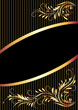 Background with golden ornament