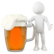 Man leaning on a lager