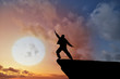 man on top