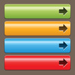 Buttons with arrow symbol on a dark background