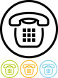 Telephone - Vector icon isolated
