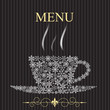 The concept of Restaurant menu on winter. Vector illustration The concept of Restaurant menu on winter. Vector illustration