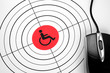 Handicap  target and pc mouse
