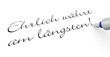 Stift Konzept - Ehrlich währt am längsten