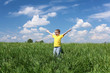 little boy outdoors