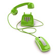 Illustration: Phone online green Phone online green