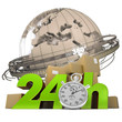 Worldwide delivery in 24 Hrs green
