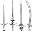 Different set of swords