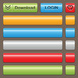 blank web 2.0 button on dark background
