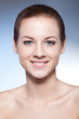 closeup beautiful woman face