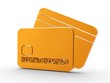3d Icon Kreditkarte orange