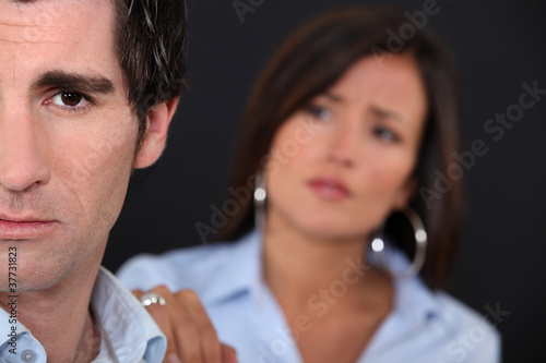 Photo: Couple having a disagreement Couple having a disagreement