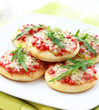 Small cakes as appetizer Small cakes as appetizer