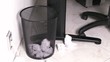 Trash can in office