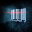 Pixeled barcode illustration