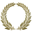 Illustration: Lorbeerkranz geschlossen Gold Lorbeerkranz geschlossen Gold